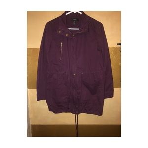 Light, Burgundy Jacket